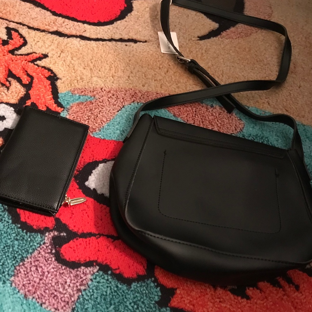 Miniso black purse and wallet